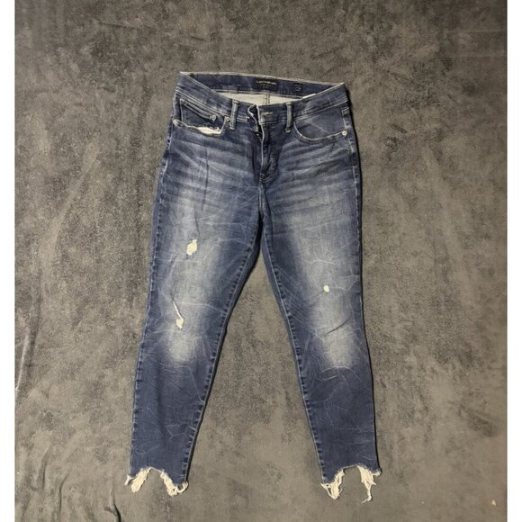 Lucky Brand Ava Women's Size 10/30 Blue Skinny Mid Rise Dark Wash Stretch Jeans - Picture 1 of 11